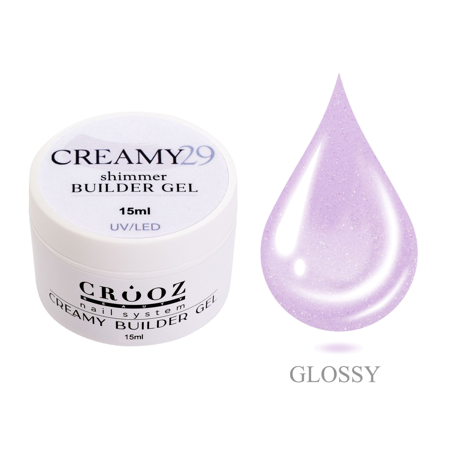 Crooz Creamy Builder Gel 29 — professionaalne гель pikendamiseks и укрепления ногтей