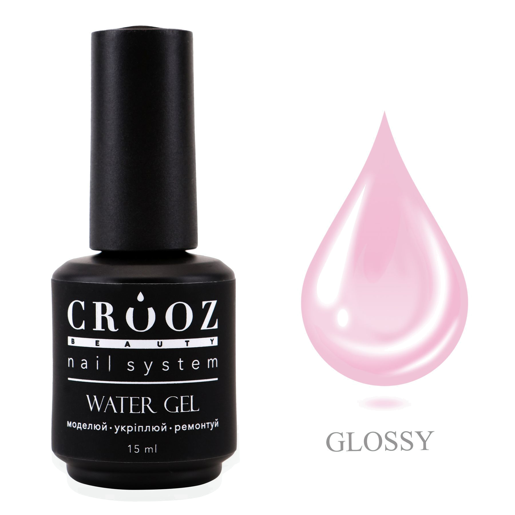 Crooz Water Gel 10 — светлый пастельно-фиолетовый гель для наращивания и укрепления ногтей