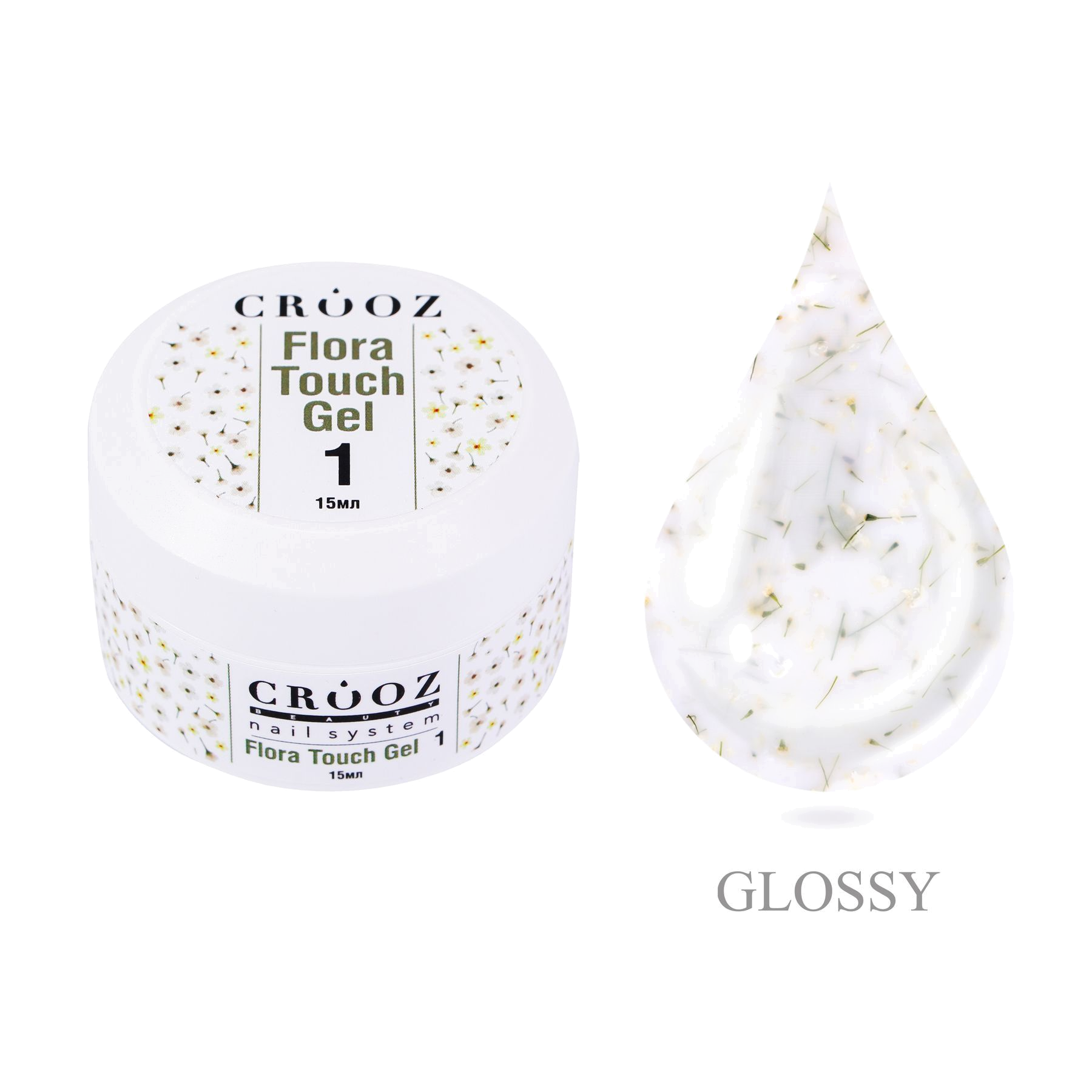 Osta молочный гель с зелёными сухоцветами Crooz Flora Touch №01 — hind