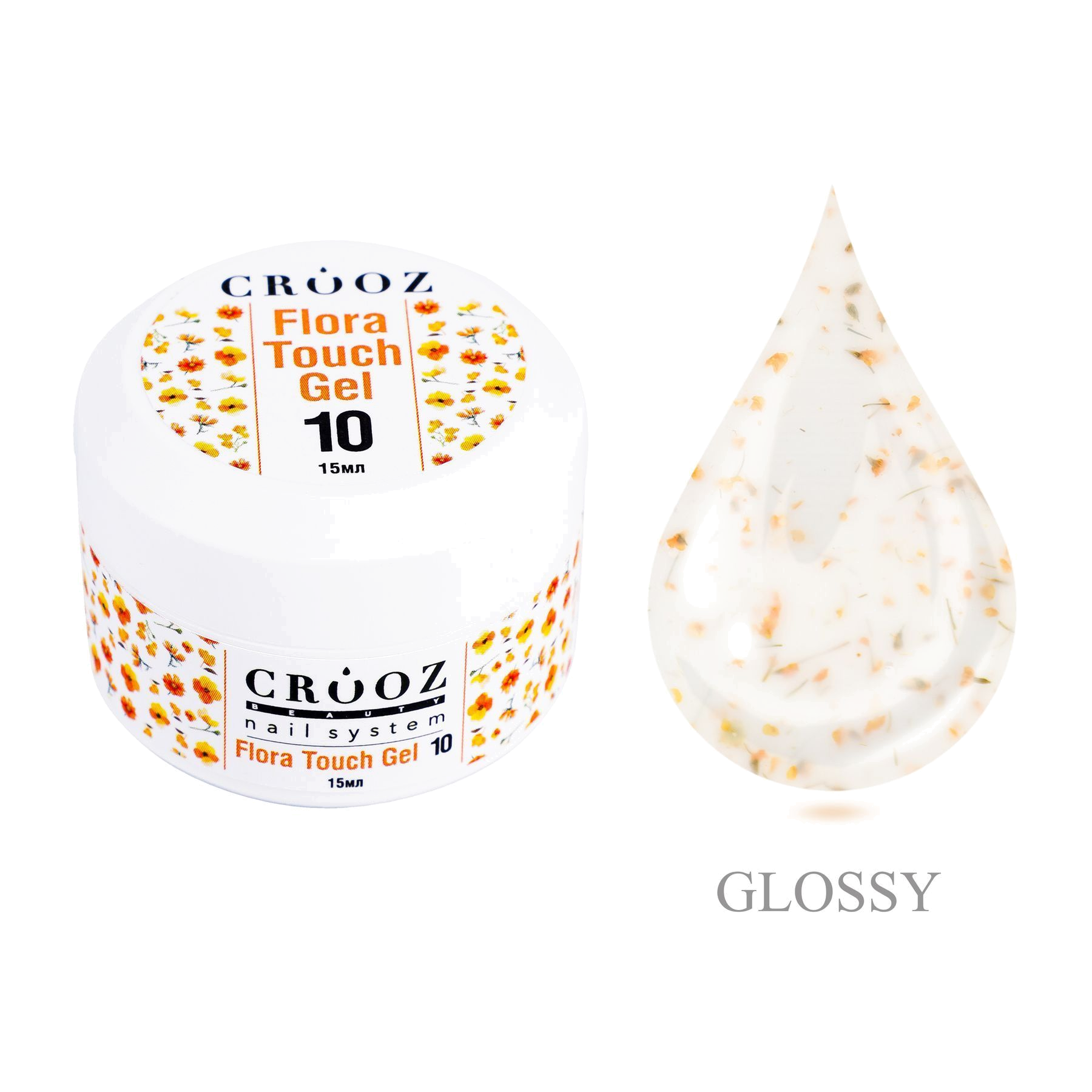 Crooz Flora Touch Gel №10 — молочный гель pikendamiseks с жёлтыми сухоцветами