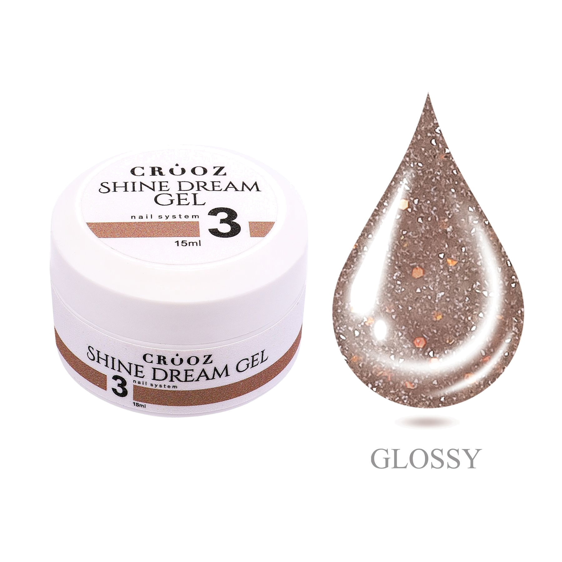 Crooz Shine Dream Gel №03 Sand Nude — helkiv builder gel