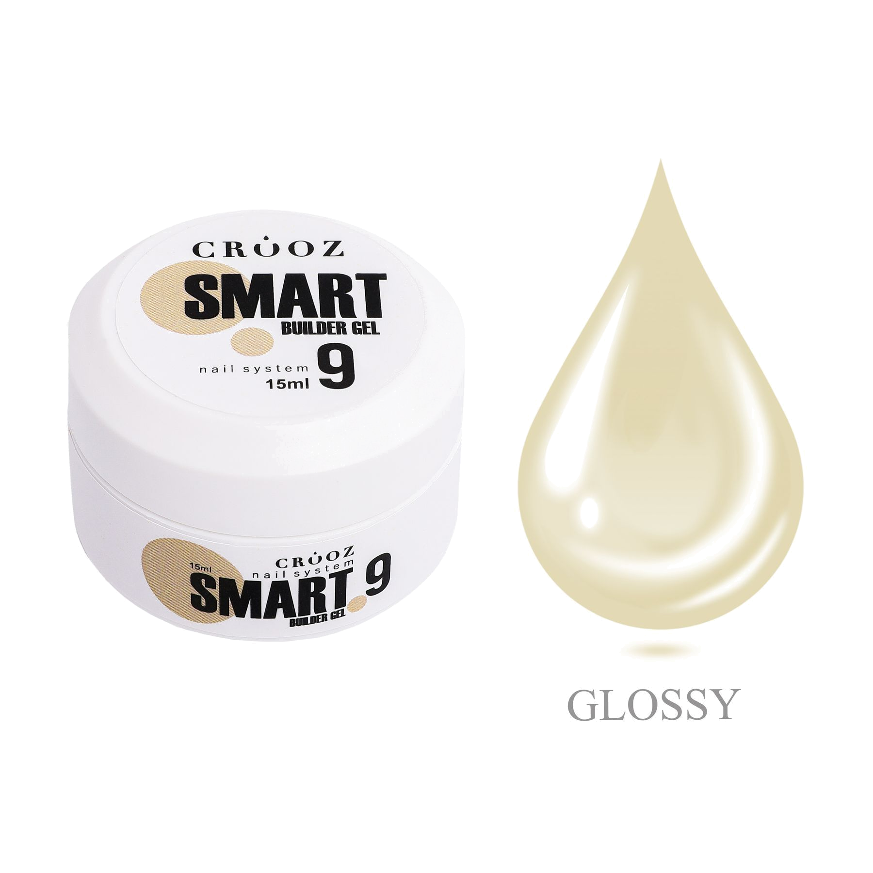 SMART BUILDER GEL №9 нюдовый бежевый гель küünte pikendamiseks CROOZ