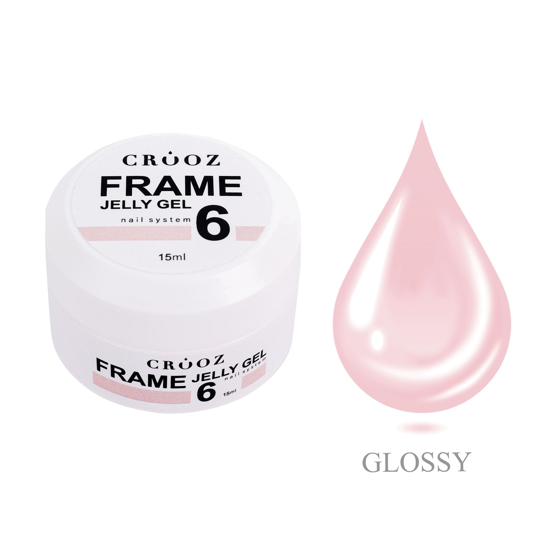 FRAME GEL №6 нежно-розовый builder gel | Камуфлирующий гель для наращивания ногтей