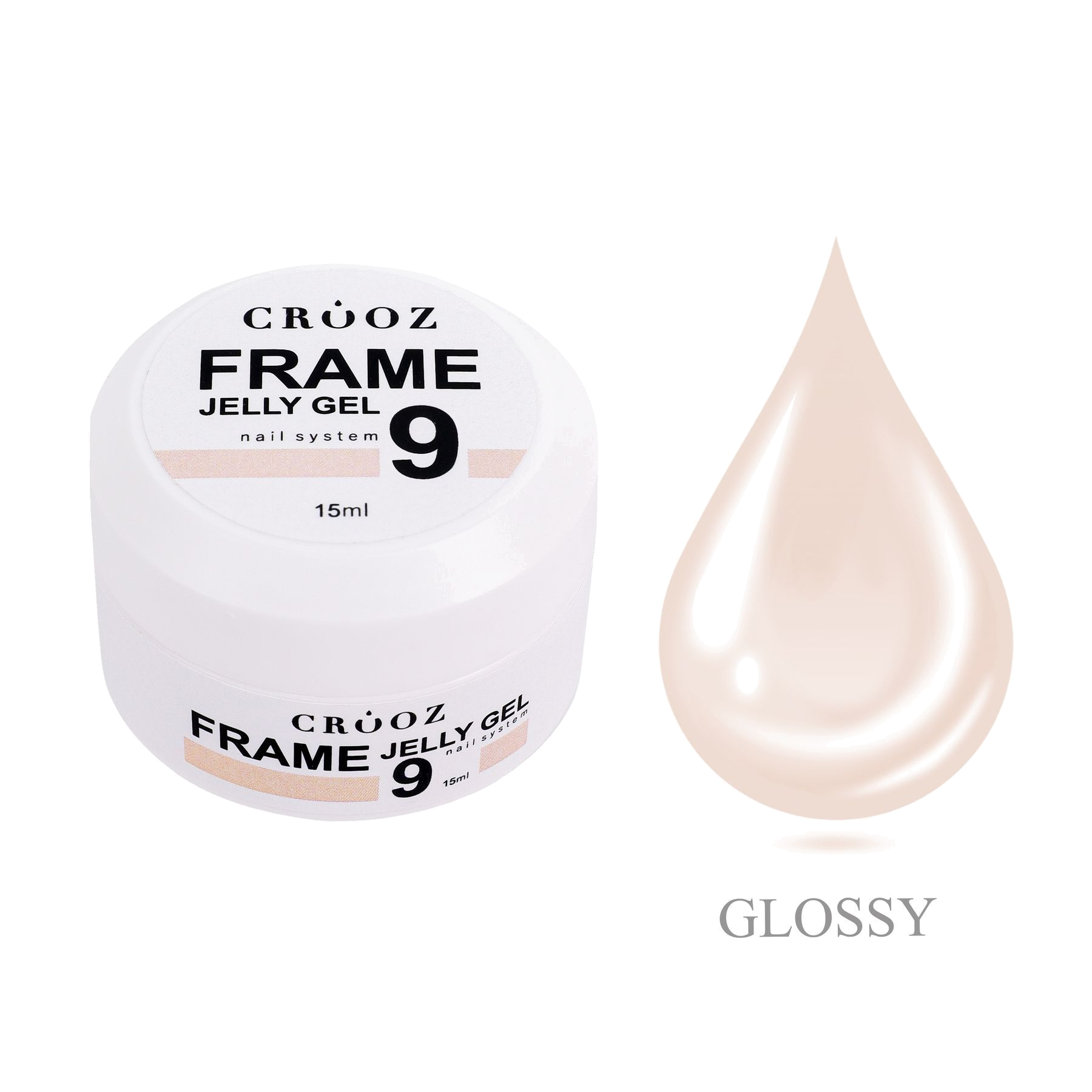 FRAME GEL №9 нюдовый бежево-персиковый builder gel | Камуфлирующий гель для наращивания ногтей