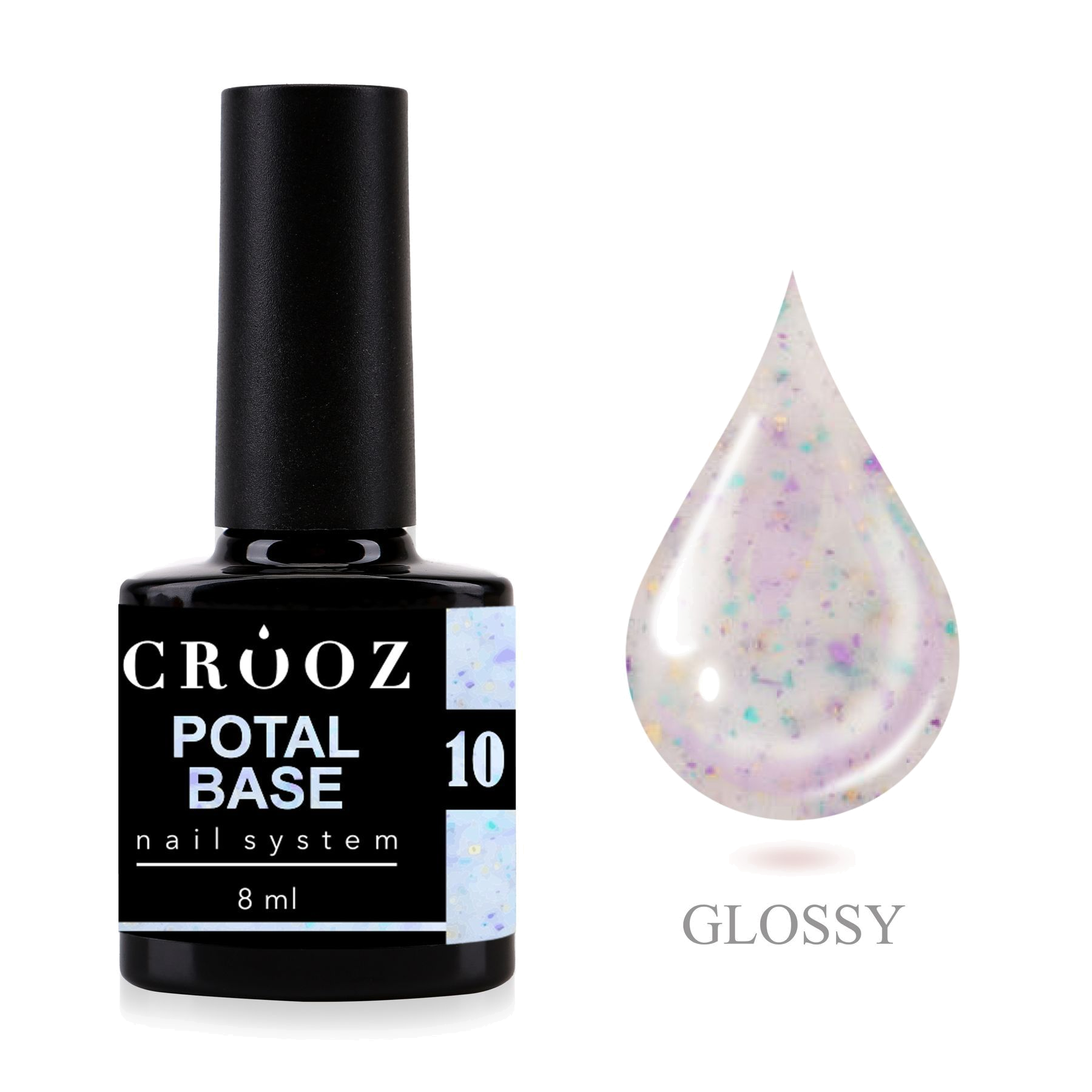 Crooz Potal Base №10 – молочно-серая база с цветной поталью