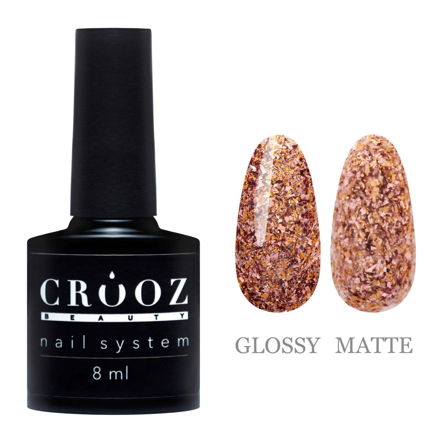 Crooz Blaze Gel 3 — бронзовий гель-лак с фольгой, 8 мл