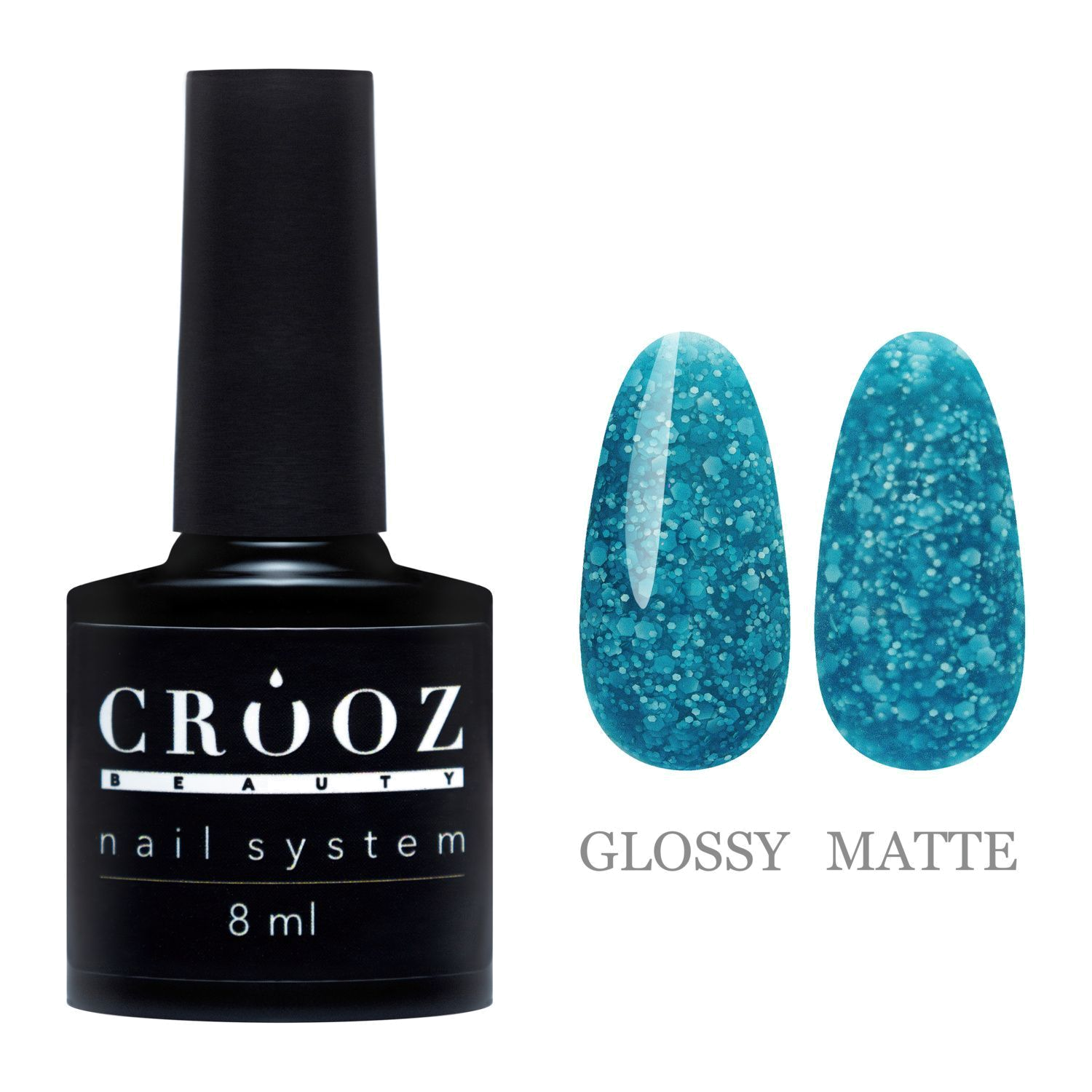 Crooz Rafinad 7 гель-лак — насыщенный голубой оттенок для элегантного маникюра