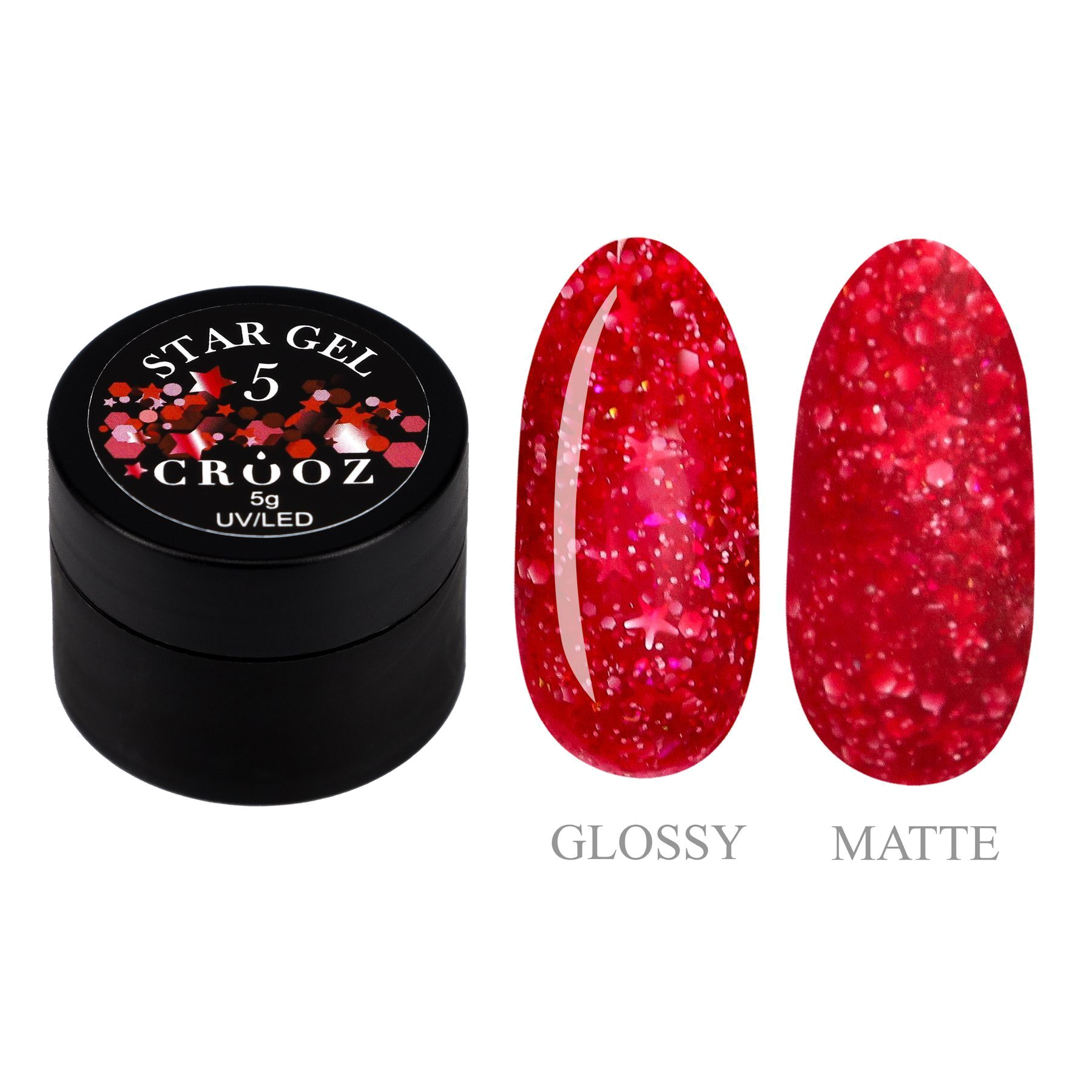 CROOZ Star Gel 5 — гель disainiks с декоративными частицами