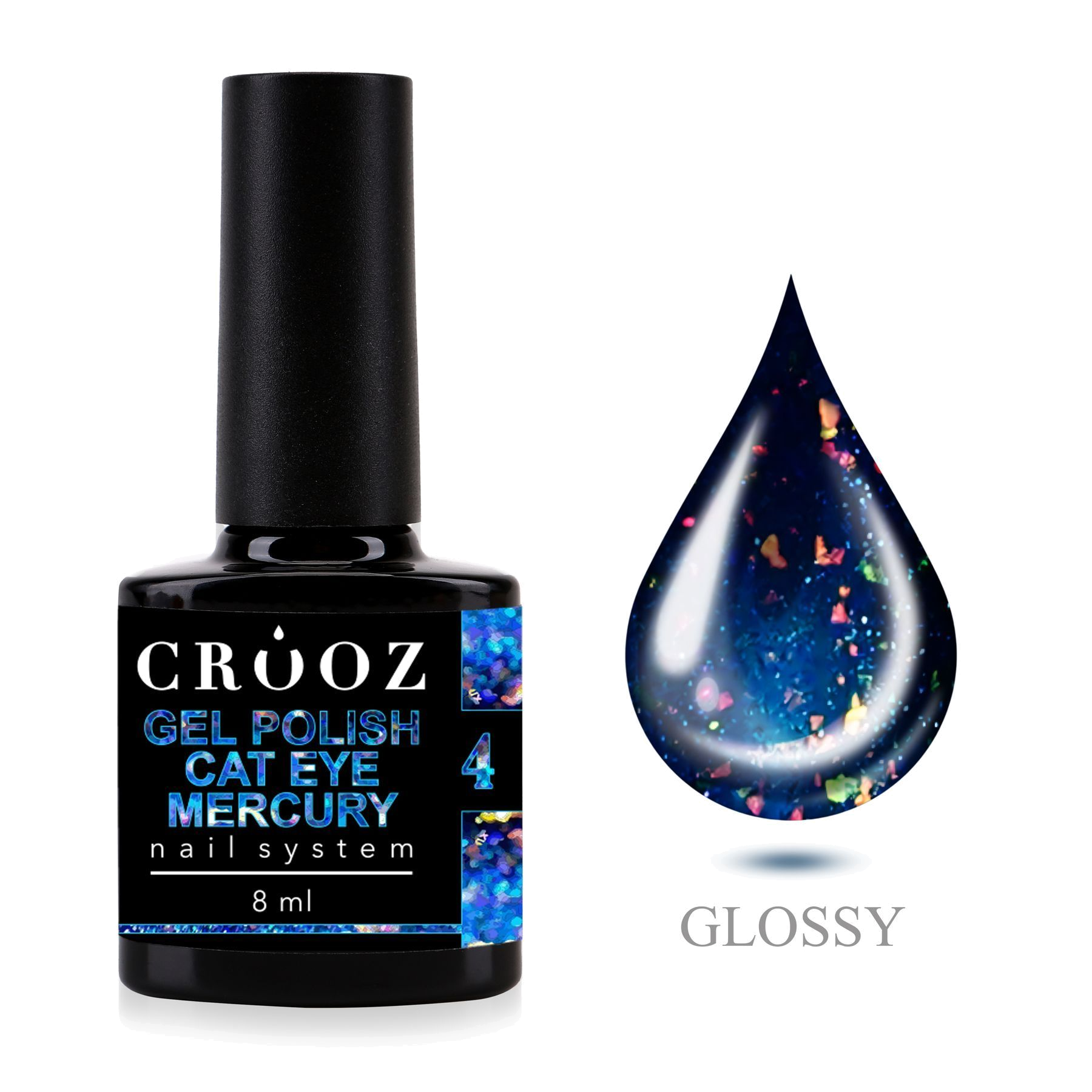 Crooz Cat Mercury 4 – синий geellakk efektiga kassisilm и цветной фольгой