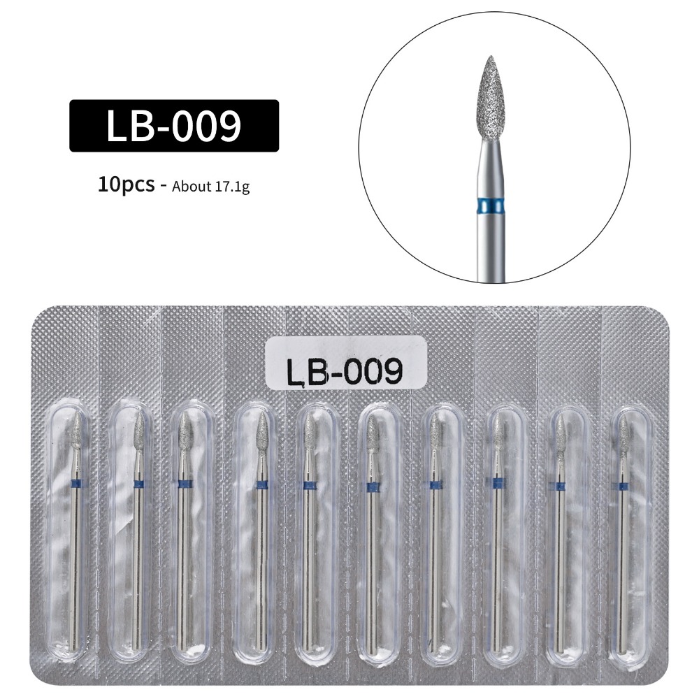 Teemantfrees Leek LB-009, keskmine abrasiivsus (sinine), 10 tk