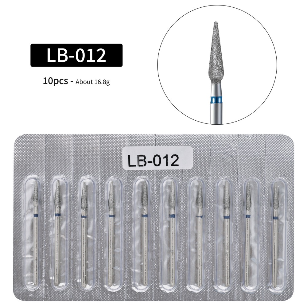 Teemantfrees Nõel LB-012, keskmine abrasiivsus (sinine), 10 tk
