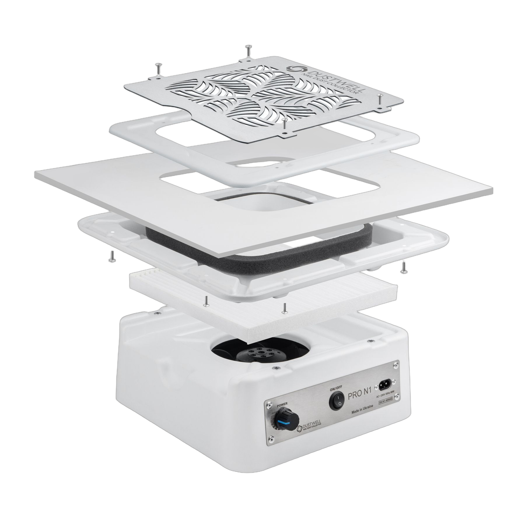 Paigalduskomplekt lauapealse tolmukoguja sisseehitamiseks