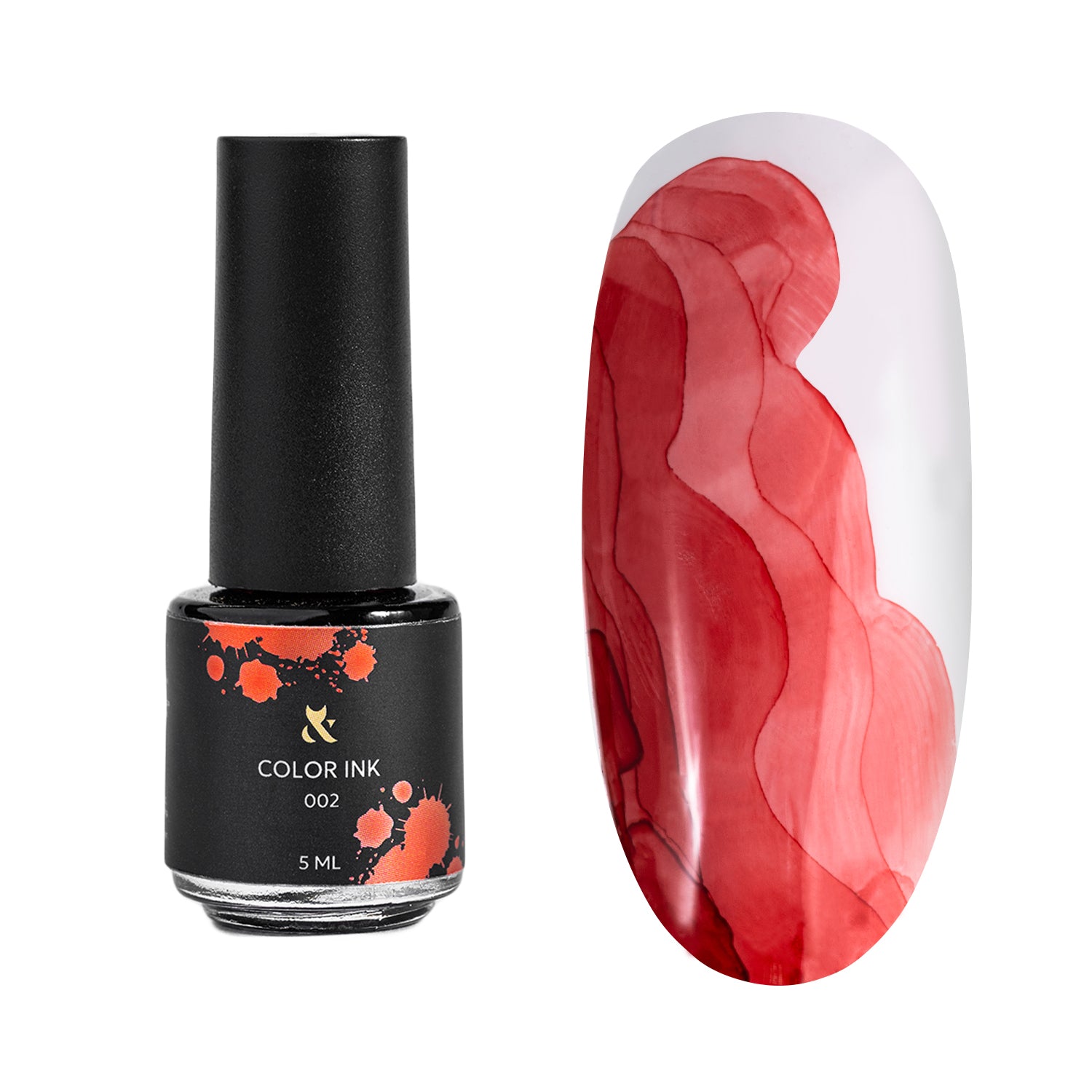 F.O.X Color Ink 002 Red — disainitint, 5 ml