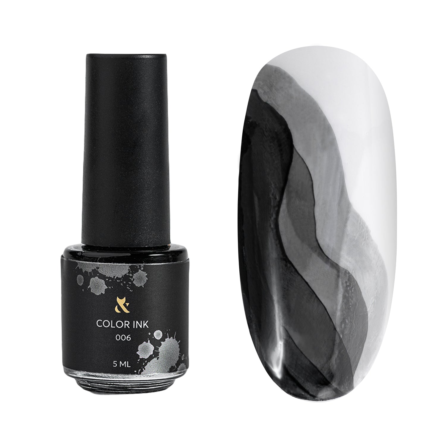 F.O.X Color Ink 006 Black — чернила для дизайна Чёрный, 5 мл