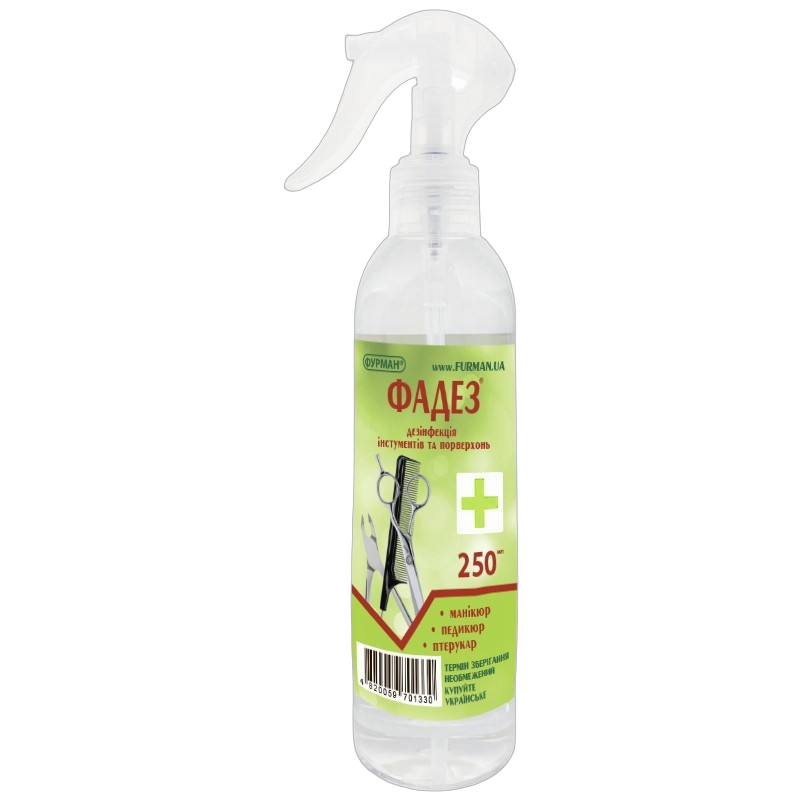 Tööriistade desinfitseerimisvahend Fadez pihusti Furman 250 ml