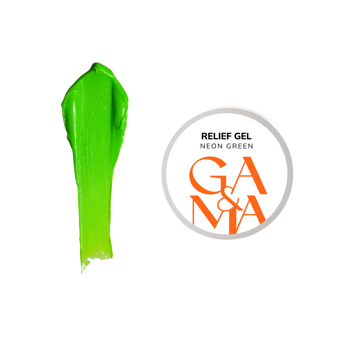 Relief Gel Neon Green / Рельеф Гель Неоново-зеленый