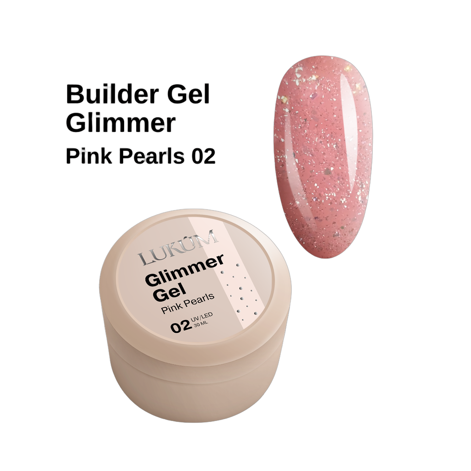 Lukum Geel Glimmer Pink Pearls 02