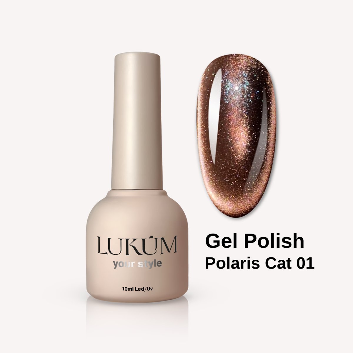 Lukum Polaris Cat Eye Gel Polish 01, 10 ml