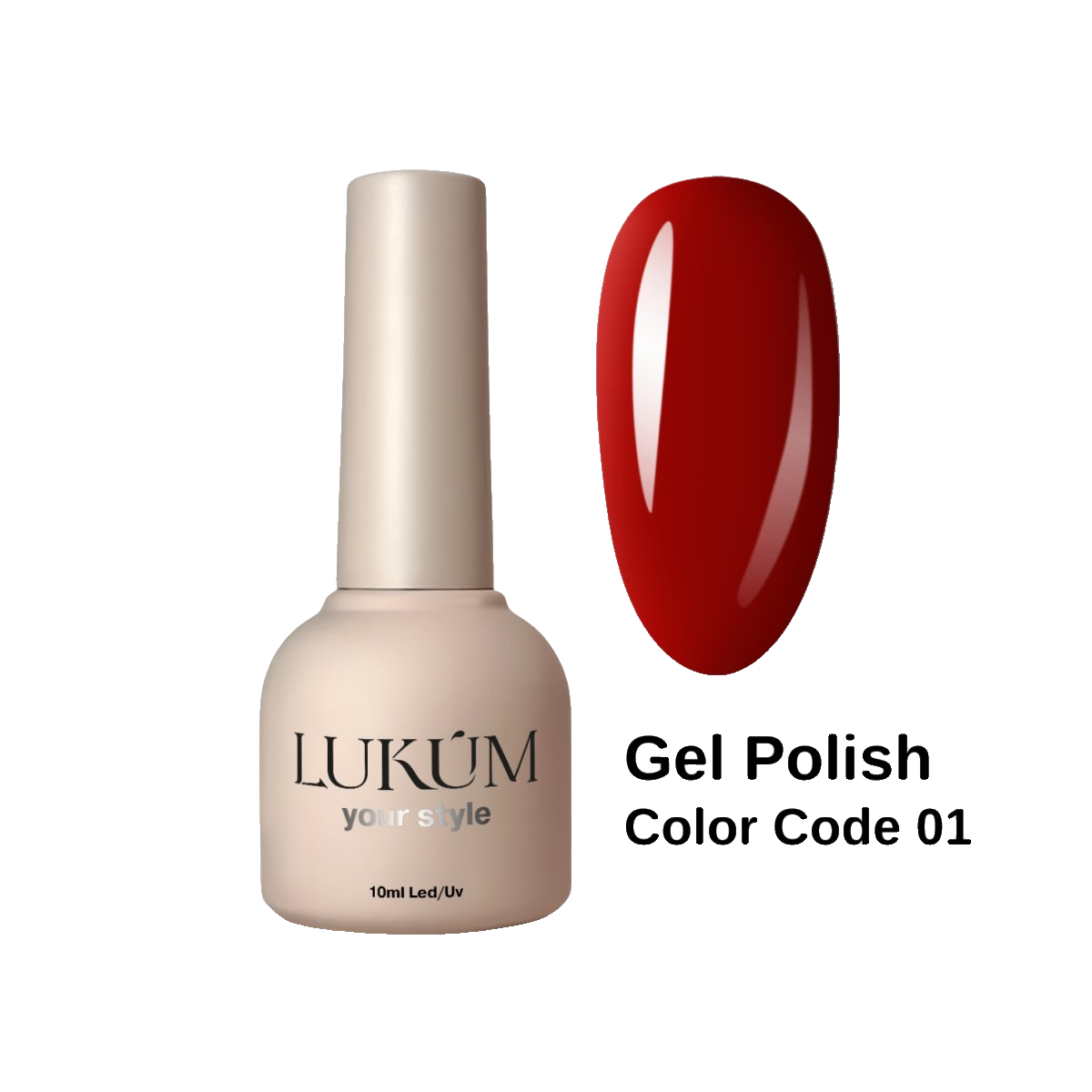 Lukum Color Code Gel Polish 01, 10 ml