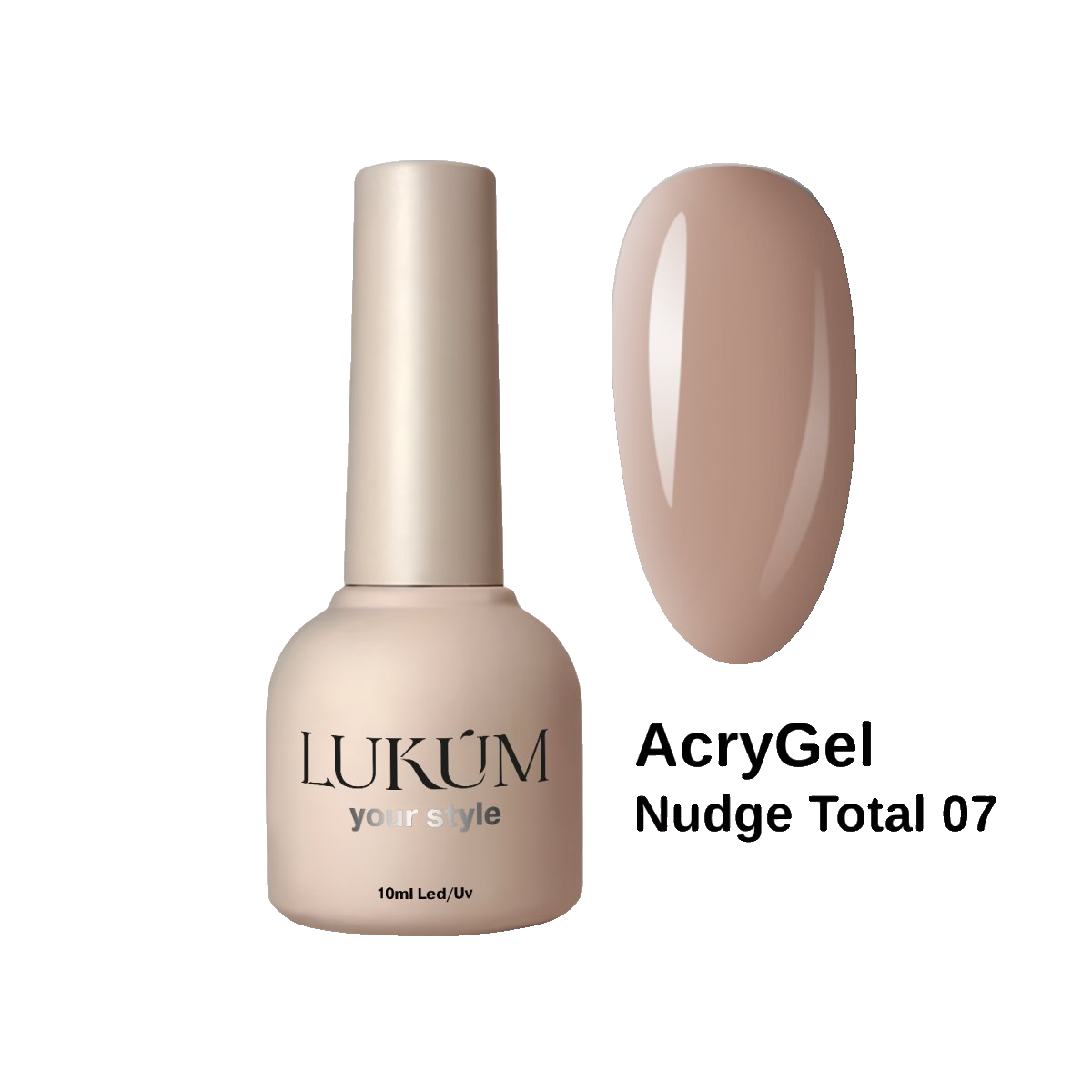 Lukum Nudge Total AcryGel 07 , 10 ml