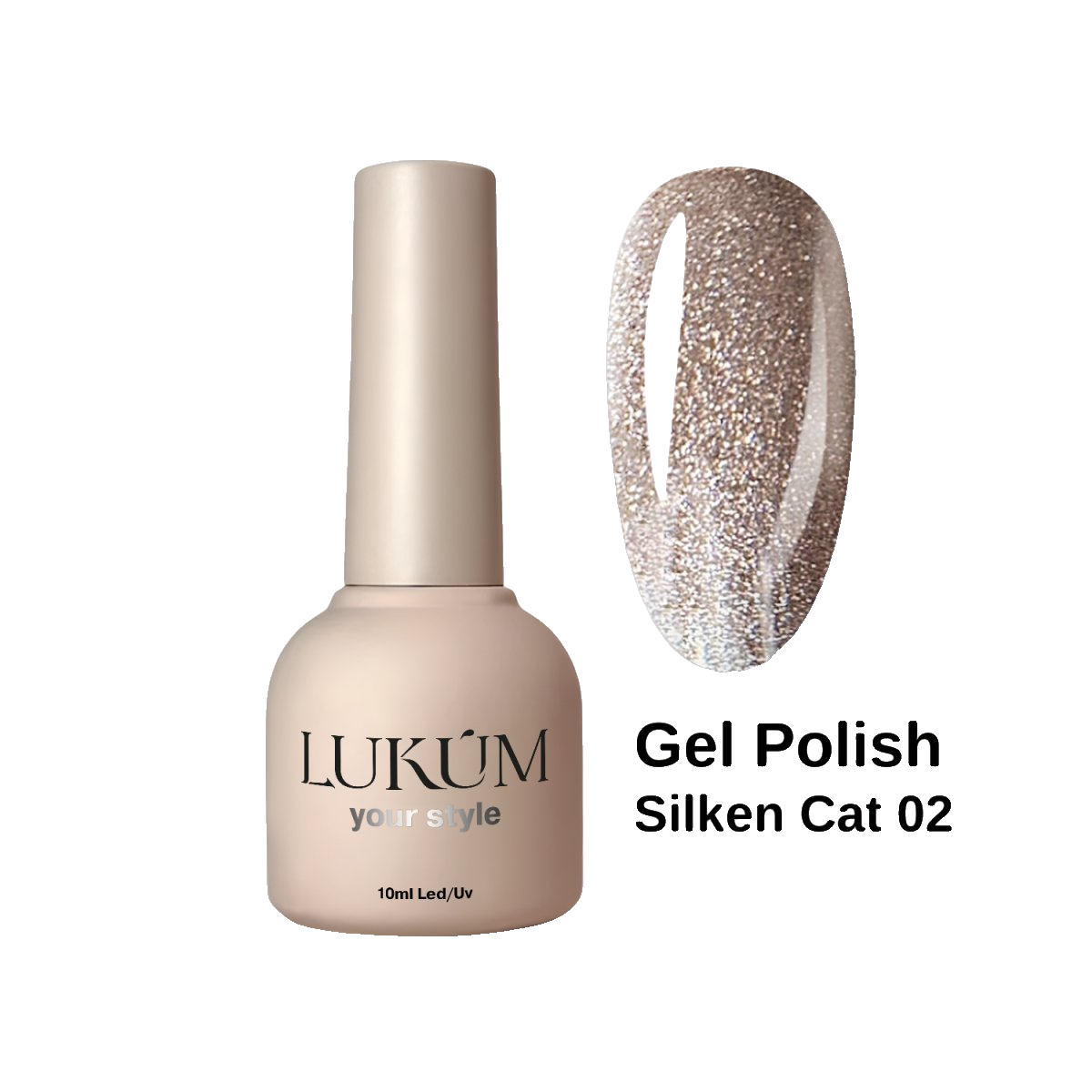 Lukum Silken Cat Eye Gel Polish 02, 10 ml