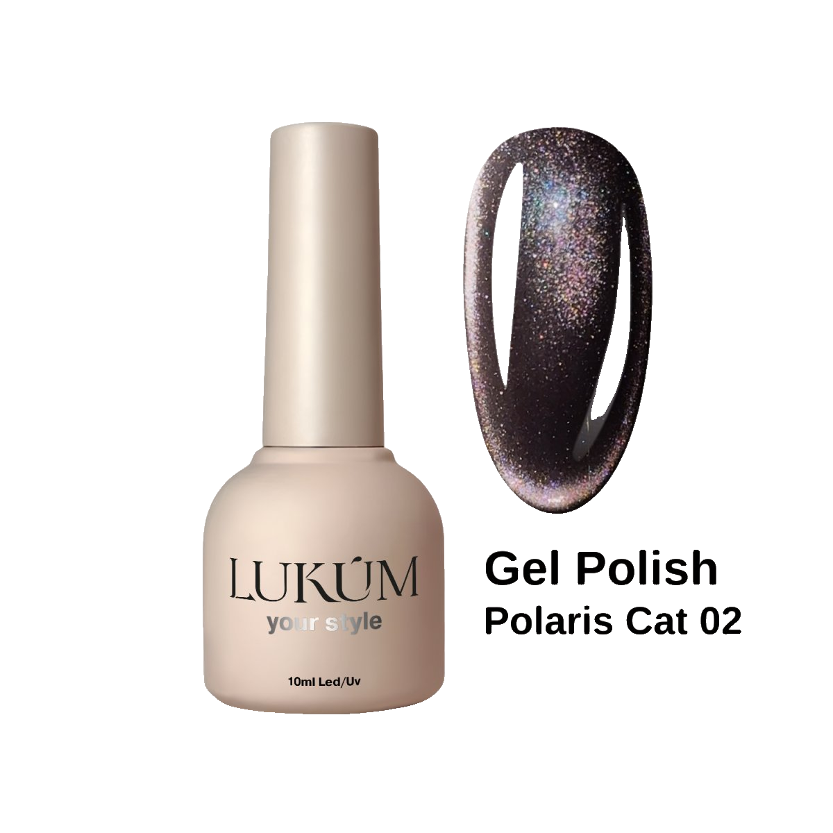 Lukum Polaris Cat Eye Gel Polish 02, 10 ml