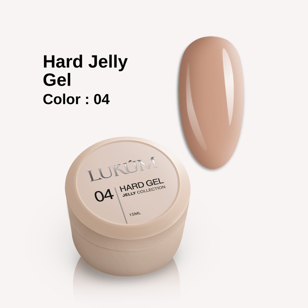 Lukum Hard Jelly Builder Gel 04, 15 ml