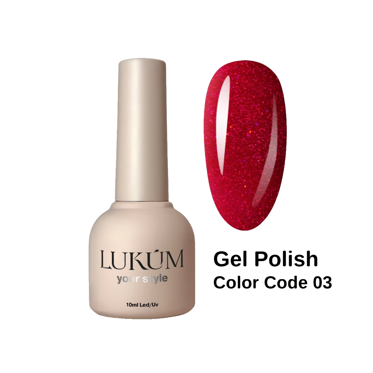 Lukum Color Code Gel Polish 03, 10 ml