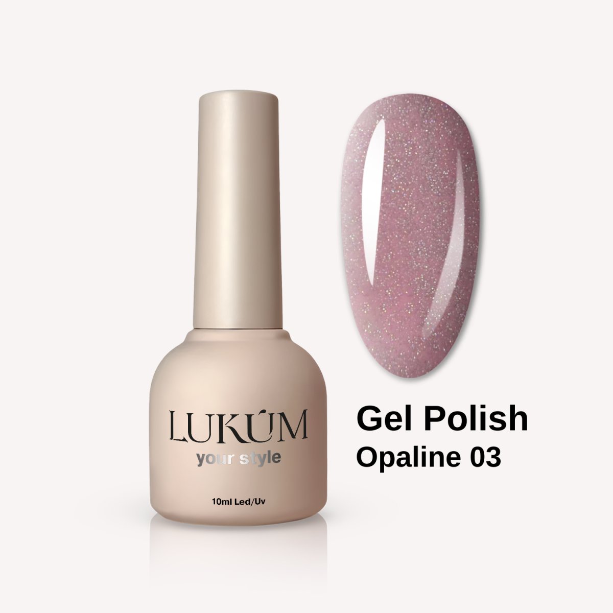Lukum Opaline Gel Polish 03, 10 ml