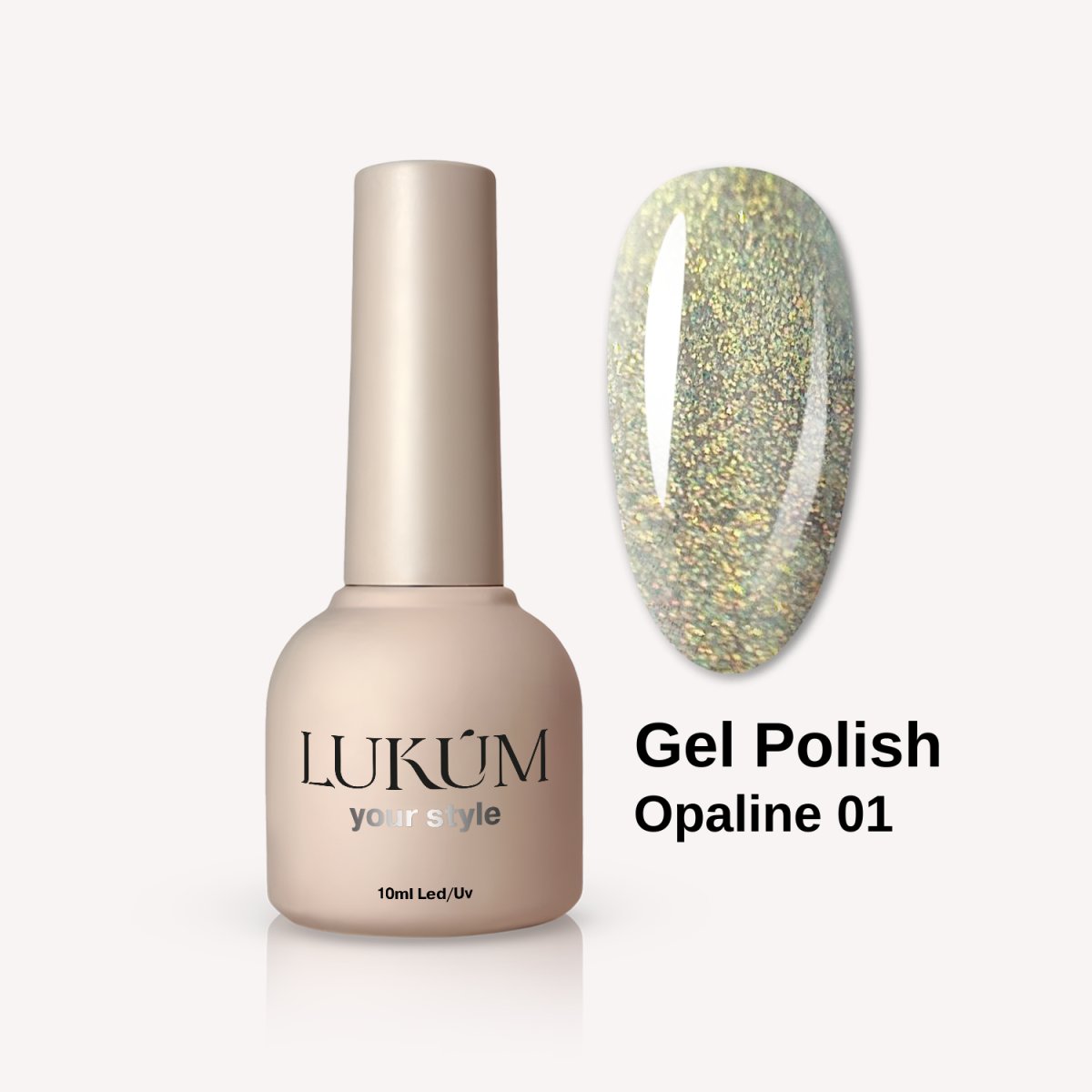Lukum Opaline Gel Polish 01, 10 ml