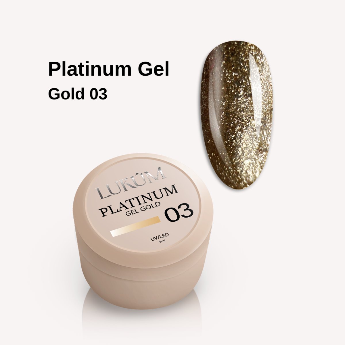 Lukum Platinum gel 03, 5 ml (Gold)