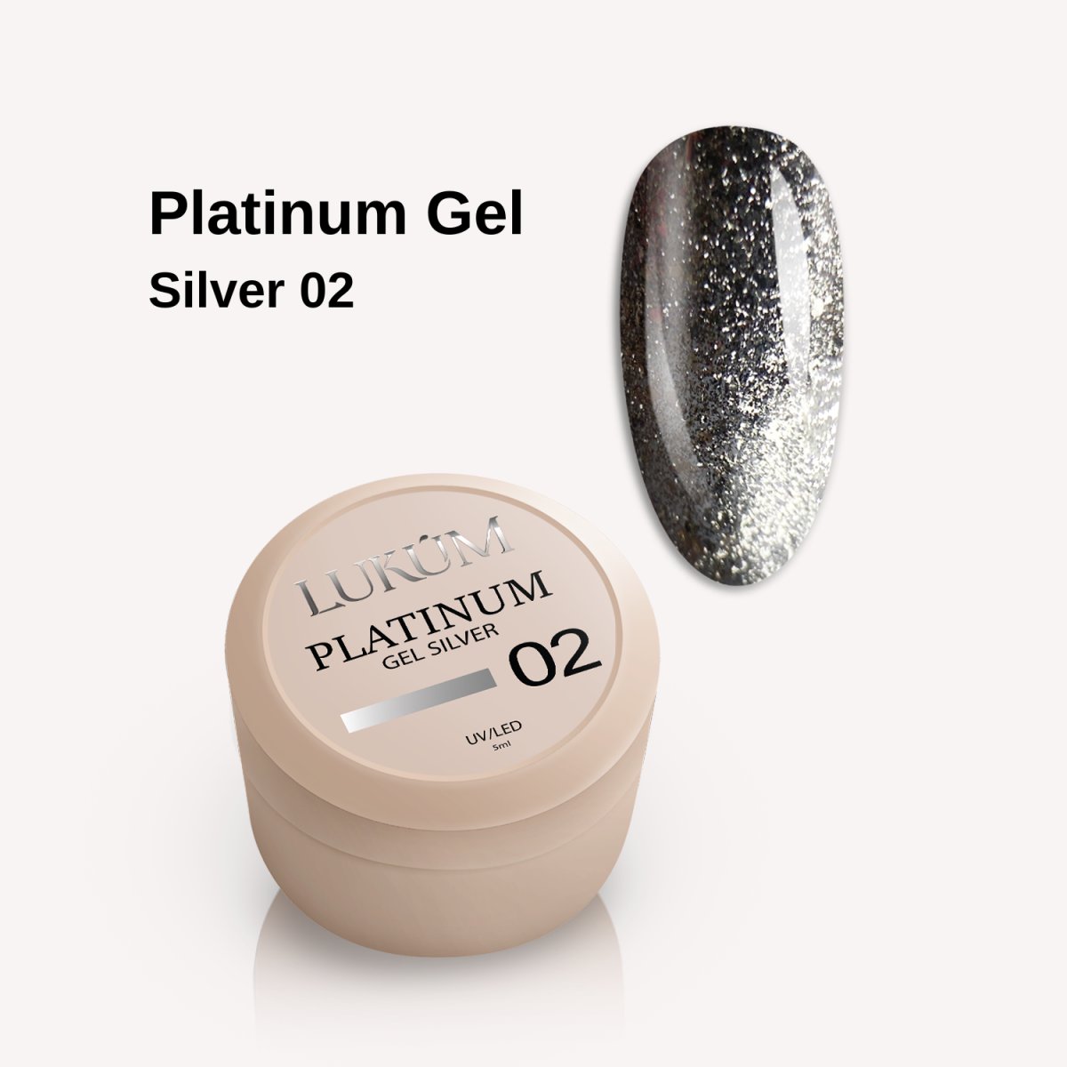 Lukum Platinum gel 02, 5 ml (Silver)