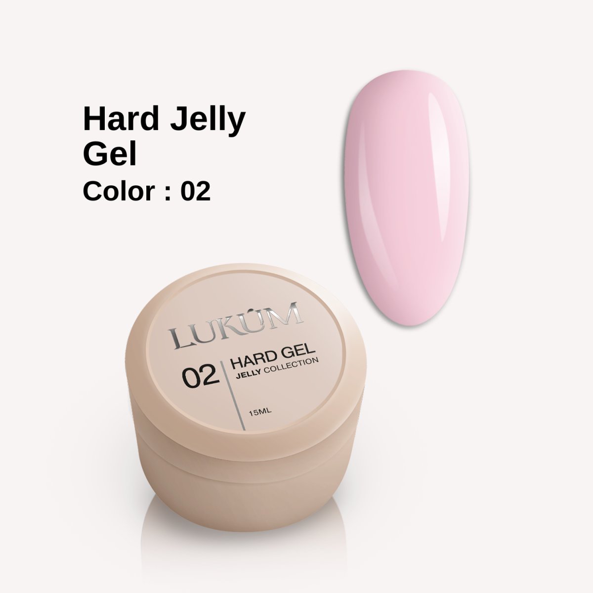 Lukum Hard Jelly Builder Gel 02, 15 ml