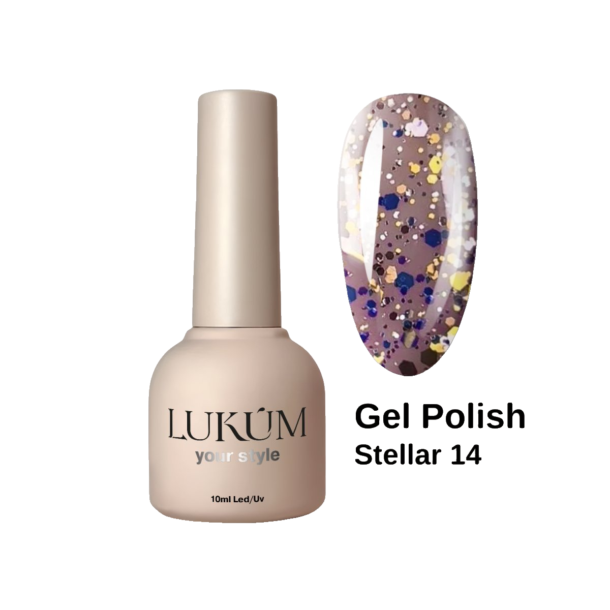 Lukum Stellar Gel Polish 14, 10 ml