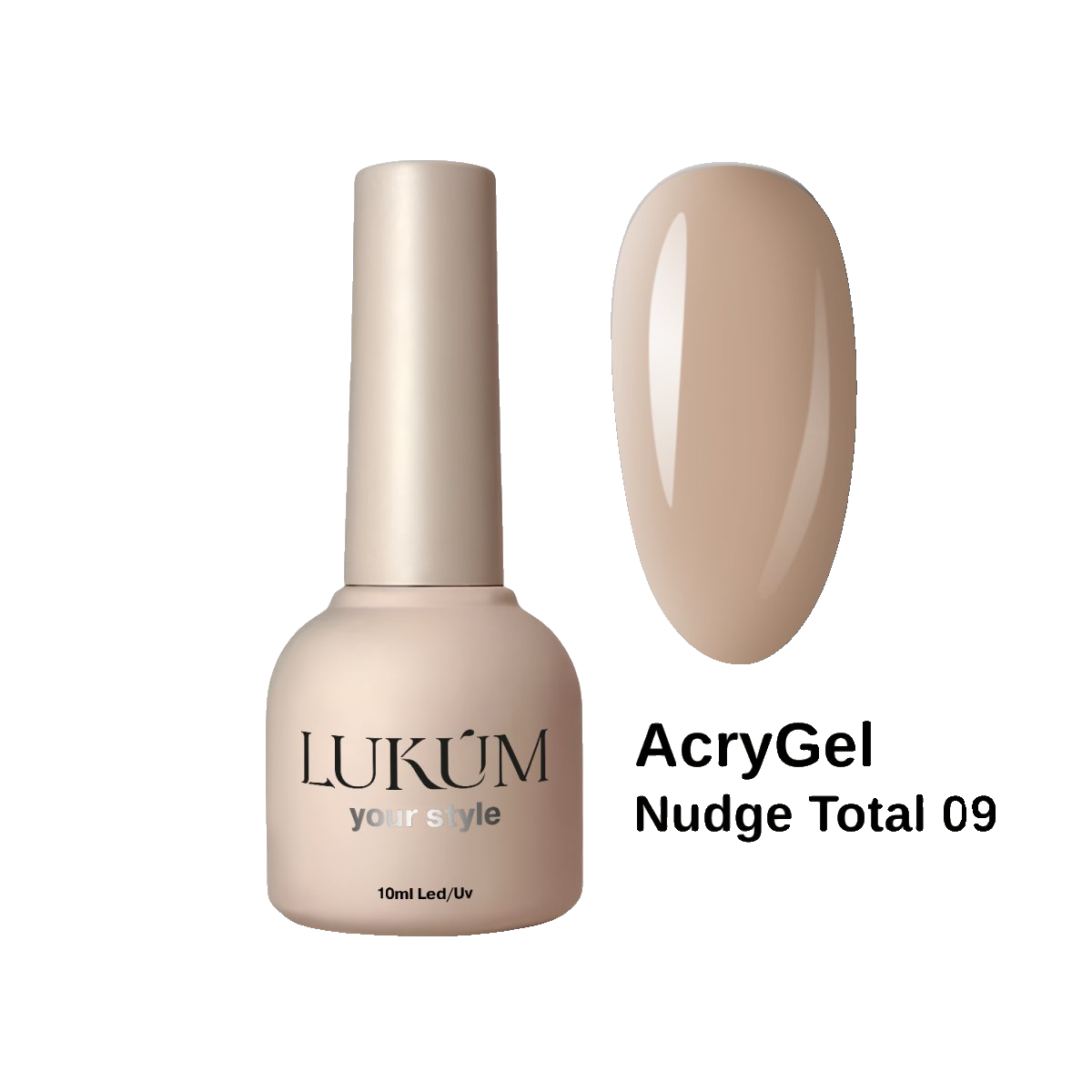Lukum Nudge Total AcryGel 09 , 15 ml