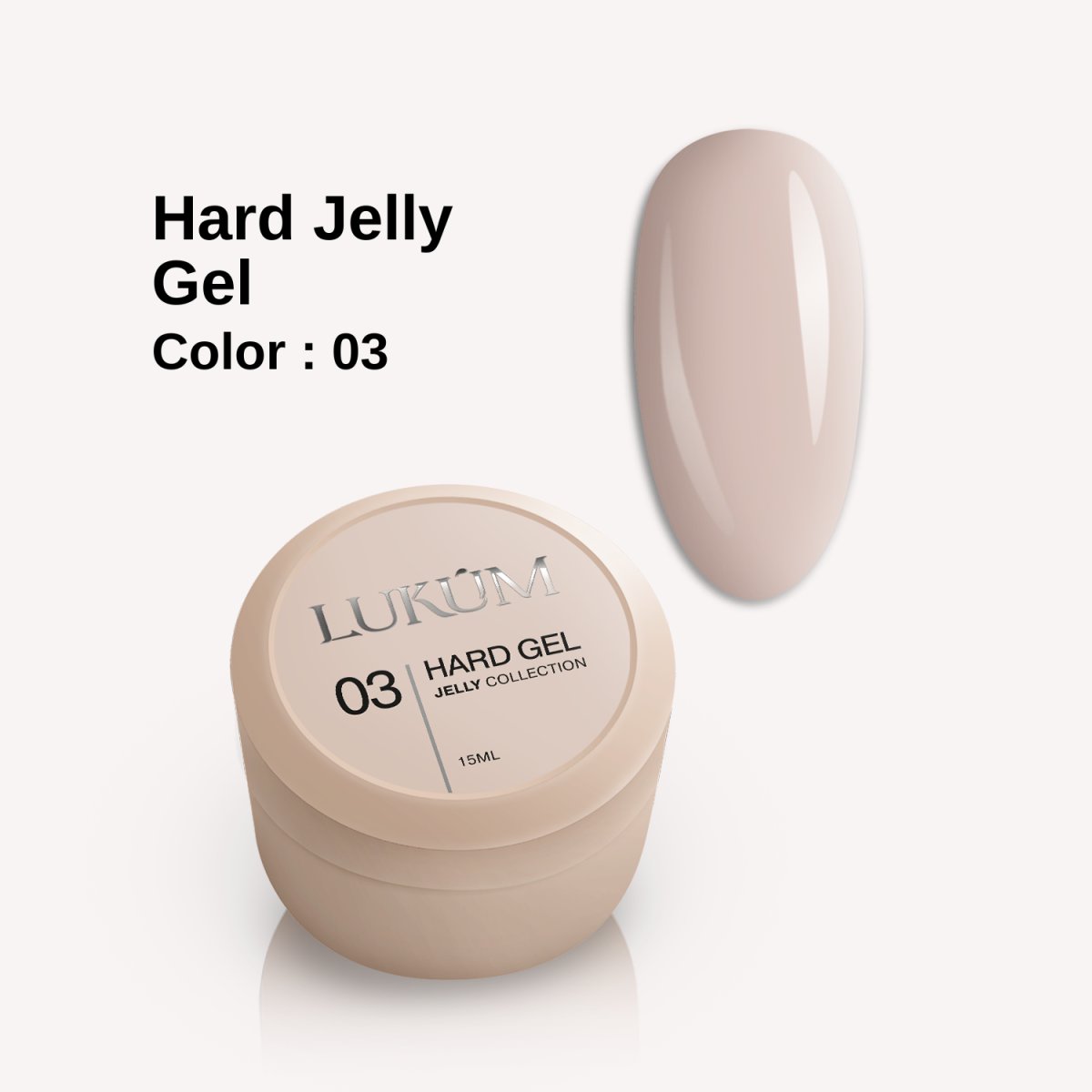 Lukum Hard Jelly Builder Gel 03, 15 ml