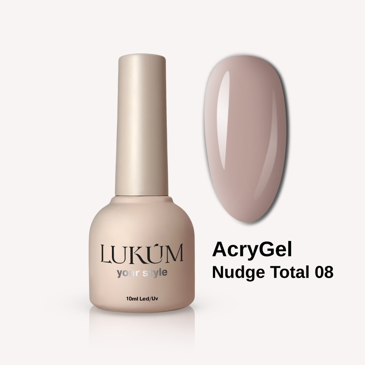 Lukum Nudge Total AcryGel 08 , 15 ml