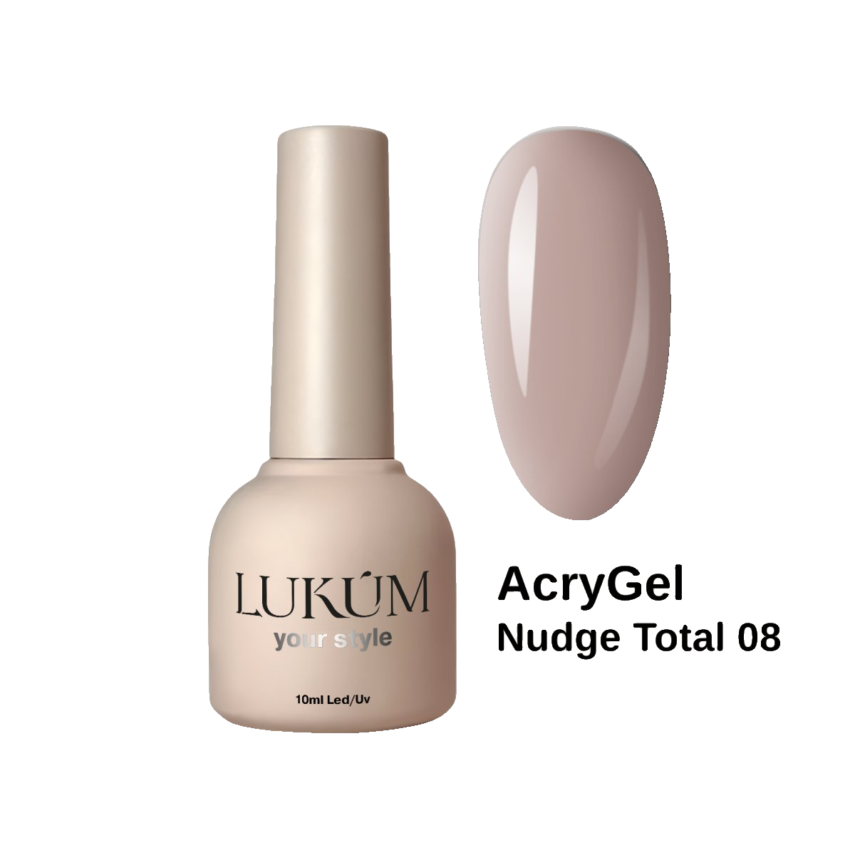 Lukum Nudge Total AcryGel 08 , 15 ml