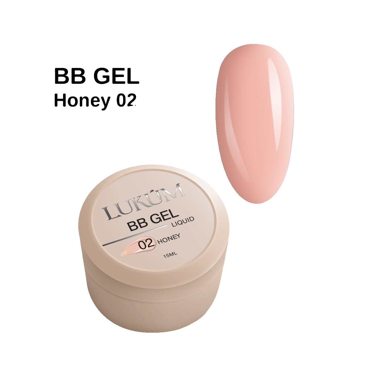 Lukum BB Liquid Gel 02, 15 ml (Honey )