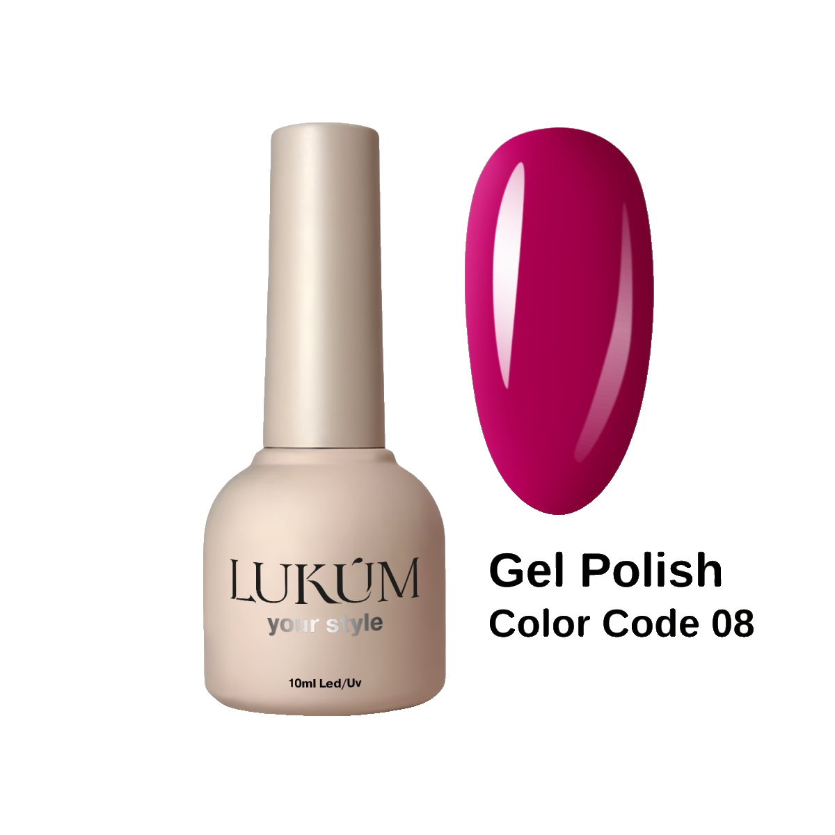 Lukum Color Code Gel Polish 08, 10 ml