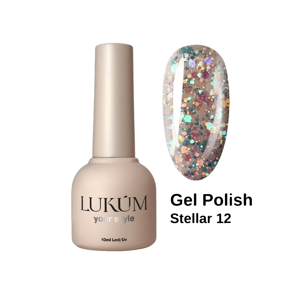 Lukum Stellar Gel Polish 12, 10 ml