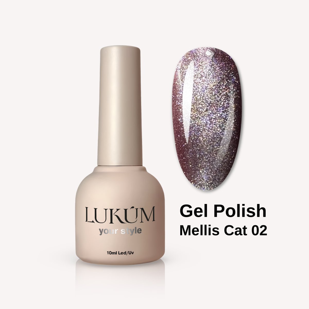 Lukum Mellis Cat Eye Gel Polish 02, 10 ml