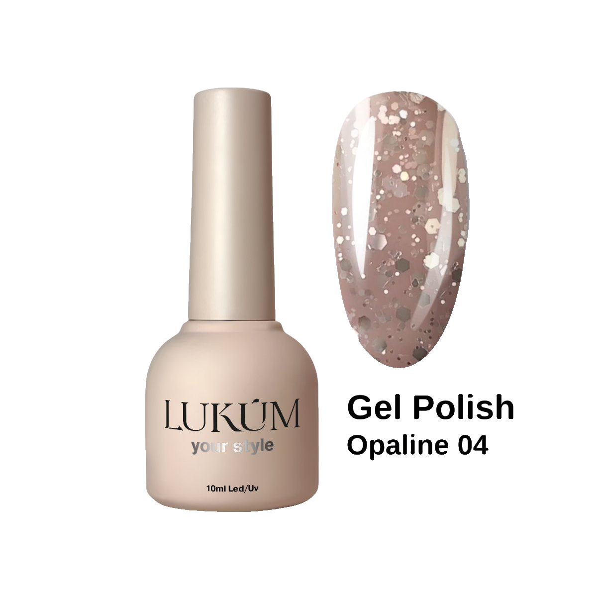 Lukum Opaline Gel Polish 04, 10 ml