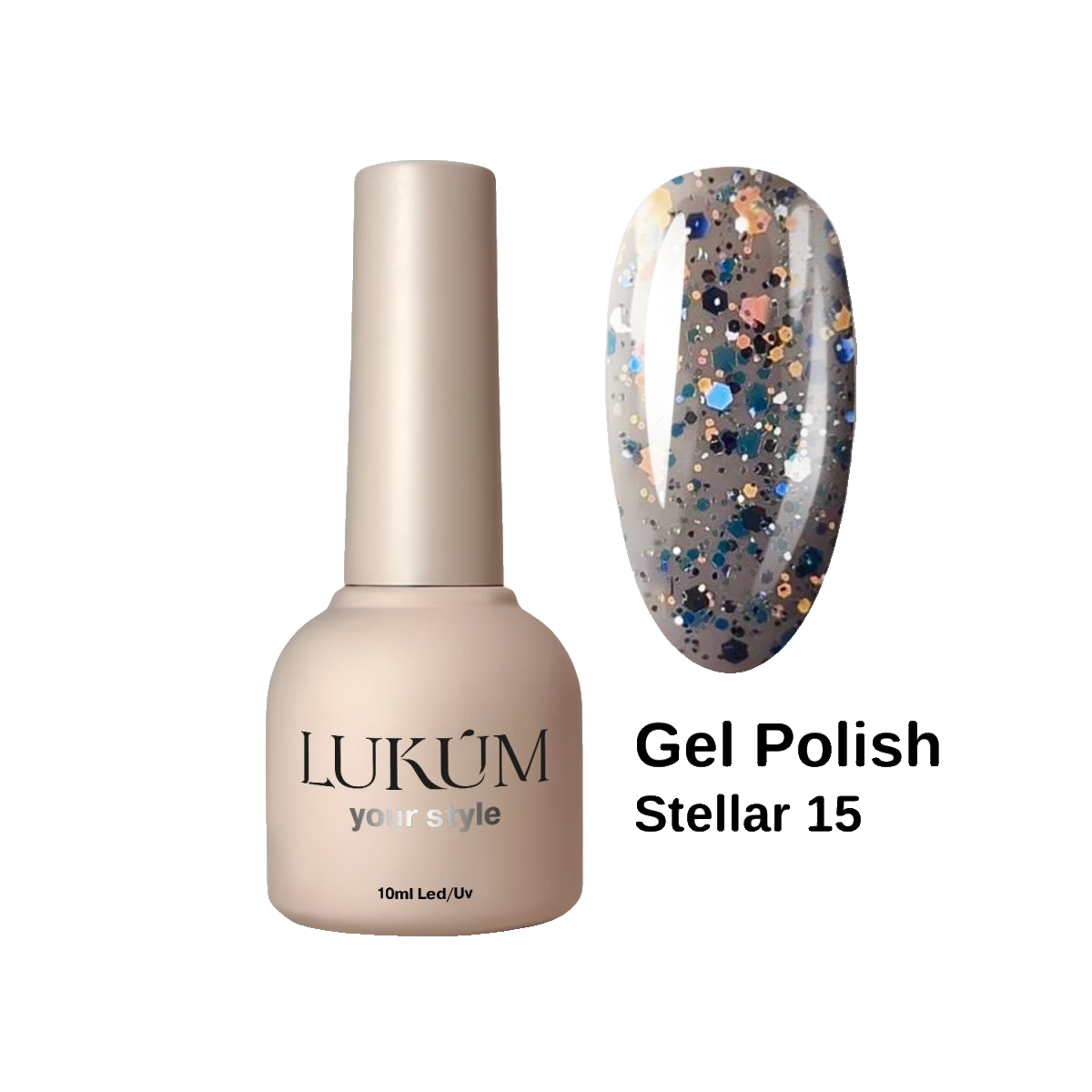 Lukum Stellar Gel Polish 15, 10 ml