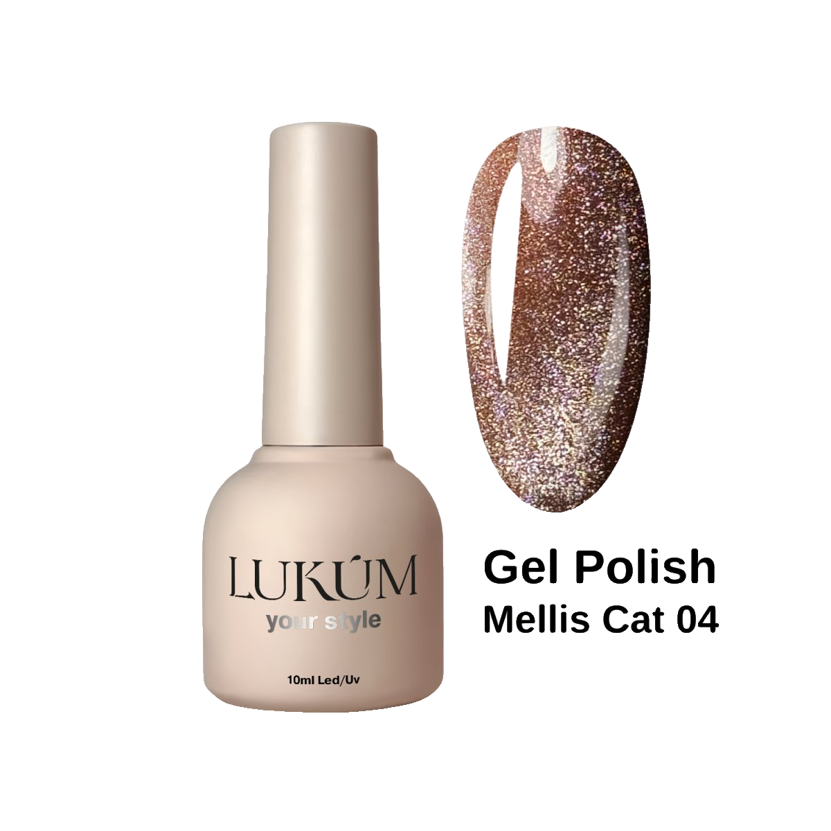 Lukum Mellis Cat Eye Gel Polish 04, 10 ml