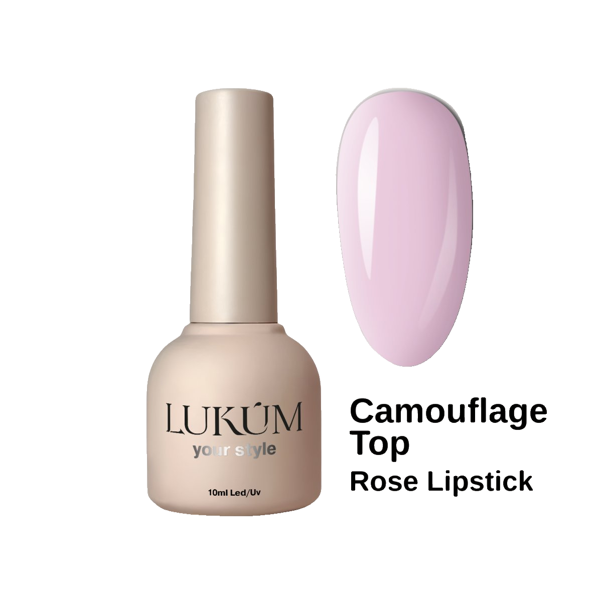 Lukum Camouflage Top, 10 ml ( Lipstick Rose)