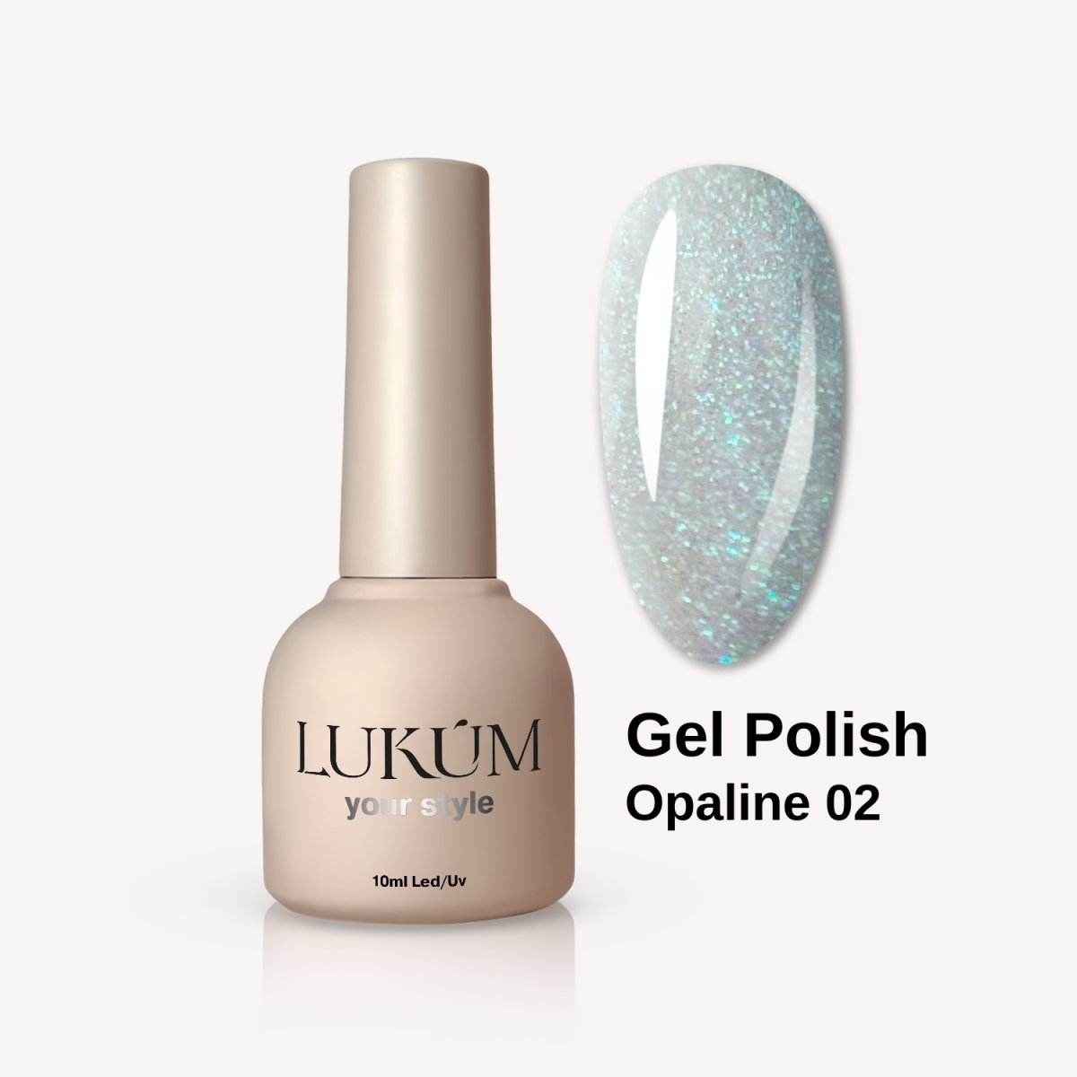 Lukum Opaline Gel Polish 02, 10 ml