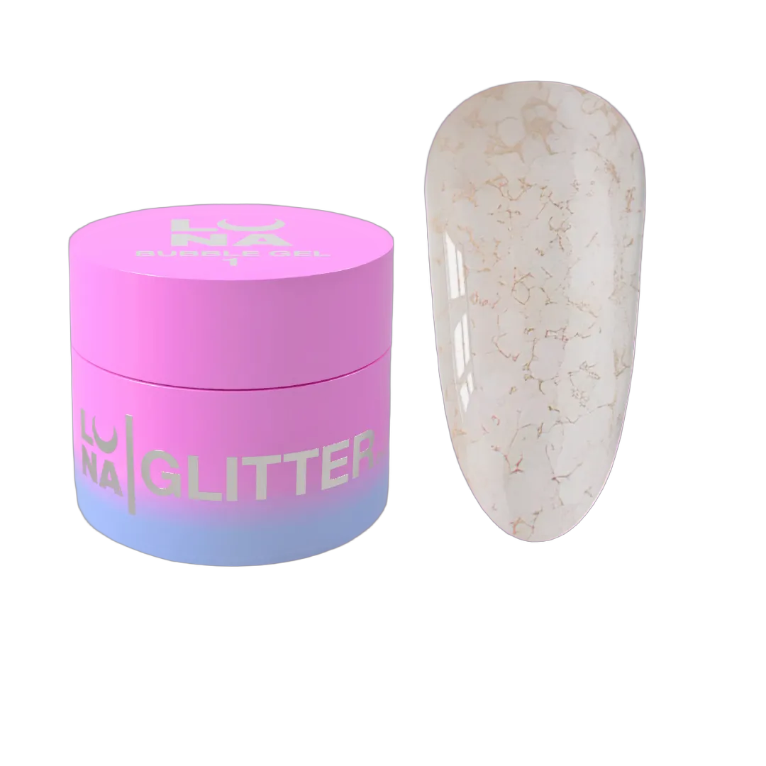 Glitter küüntele Bubble Gel nr 1 5ml