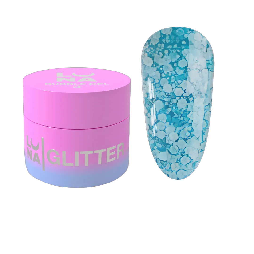 Glitter küüntele Bubble Gel nr 3 5ml