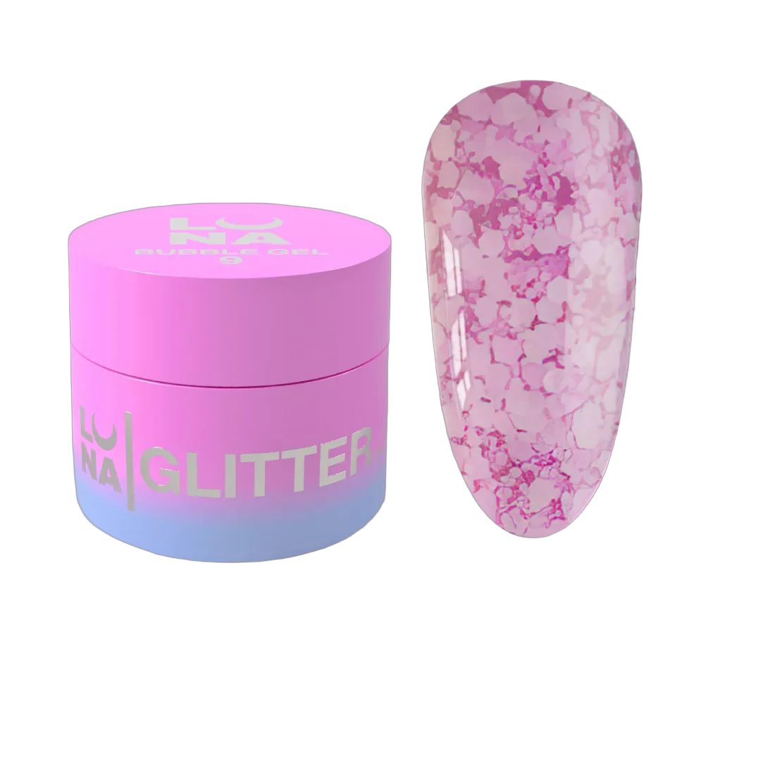 Glitter küüntele Bubble Gel nr 9 5ml